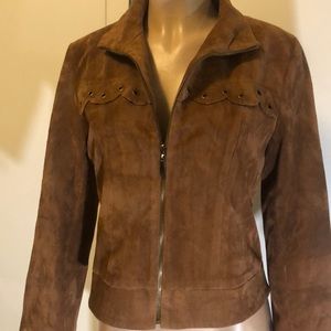 Lovely HENDY faux fur leather Jacket sz medium
